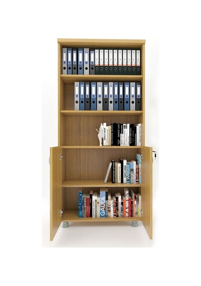 Modüler Dünyası Kapaklı Kitaplık Dosya Dolabı Teak - 80X38X188 Teak
