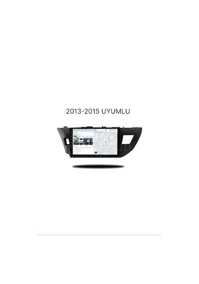 Snp Serisi Toyota Corolla 2013 - 2015 Uyumlu 4-64 Gb Hafıza Multimedya Sistemi Ve Geri Görüş Kamerası 10"