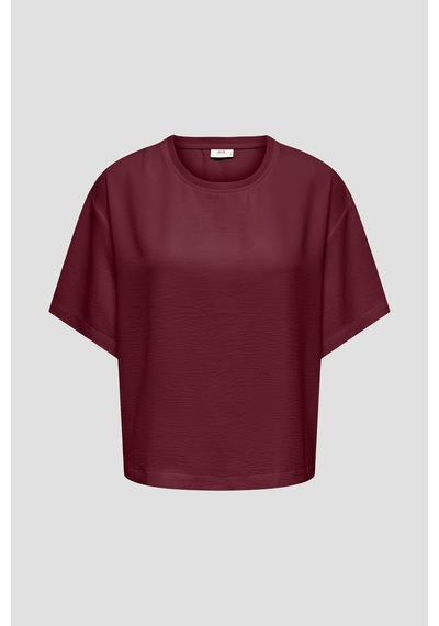 Jdy Jdyaya 2/4 Top Wvn Kadın T-shirt 15376575 Bordo