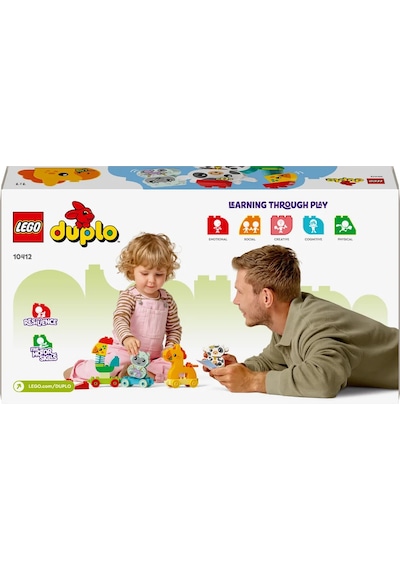 LEGO® DUPLO® İlk Hayvan Trenim 10412 1½+ Eğitici Oyuncak Yapım Seti - 19 Parça