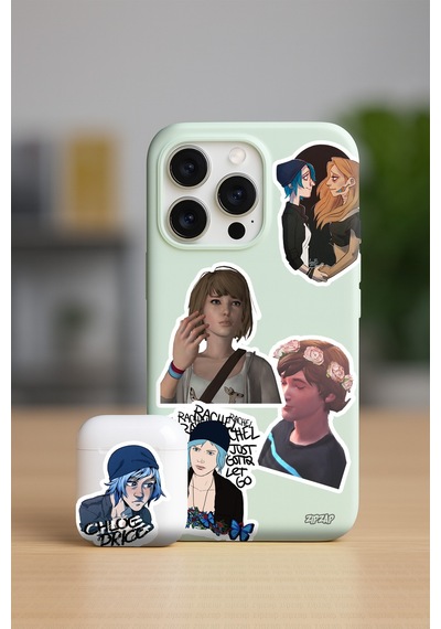 Life Is Strange Video Oyun Telefon Laptop Yapışkanlı Folyo Sticker Paketi 20 Adet Çok Renkli