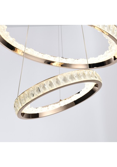 Elio 2 Katlı Gold Ledli Avize