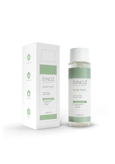 Sinoz %5 Glikolik Asitli Gözenek Sıkılaştırıcı Peeling Etkili Glow Tonik 200 ML