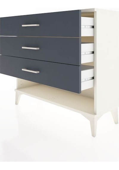 Arges Şifonyer 3 Çekmeceli 88x30x80 Aytaşı-antrasit Aytaşı