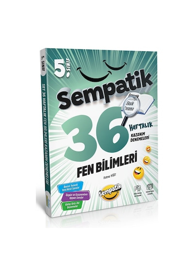 5.sınıf Sempatik Fen Bilimleri Soru Bankası +36 Haftalık Kazanım Denemeleri Hediyeli