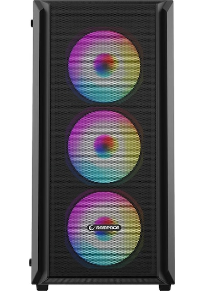 Rampage Beta Mesh 650w 80+ Siyah Temperli Cam 4x120mm Argb Fan Akak0rmp0007