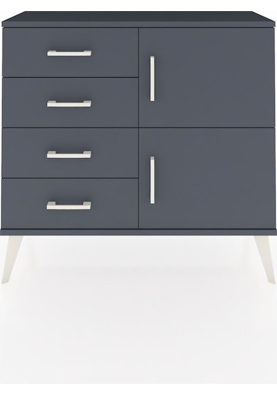 Arges Şifonyer Tek Raflı 4 Çekmeceli 2 Kapaklı 88x30x80 Antrasit-antrasit Antrasit Arges Şifonyer Tek Raflı 4 Çekmeceli 2 Kapaklı 88x30x80 Antrasit-antrasit Antrasit