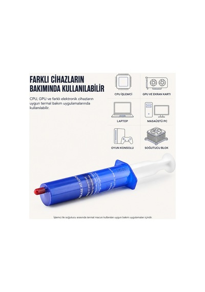 Mn1103sb 30 Gr Gri Termal Macun 1.8 W/mk Cpu Gpu İşlemci Laptop Ekran Kartı İçin Büyük Boy