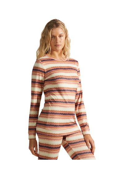Billabong - Warm Up Tech Ls Renkli Bej