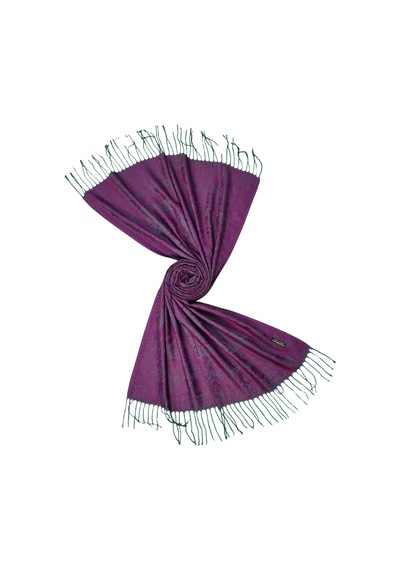 Mim Eşarp Kalın Kışlık Paşmina Şal 75x190 Cm Mürdüm