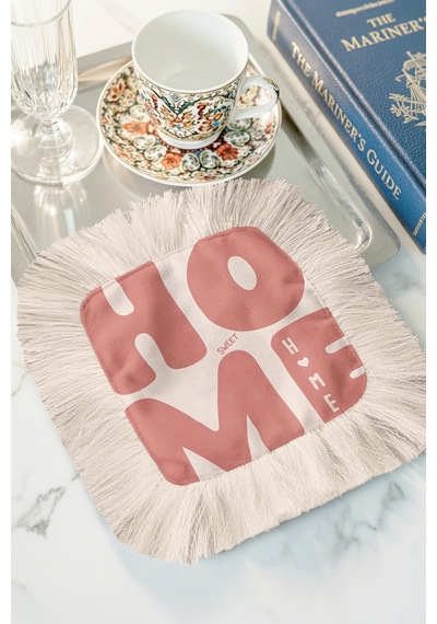 Sweet Home Saçaklı Kahve Yanı Sunum Kokteyl Peçetesi - Şık Bohem Pembe Krem Bardak Altlığı Mendil Açık Göl Toprak Sweet Home Saçaklı Kahve Yanı Sunum Kokteyl Peçetesi - Şık Bohem Pembe Krem Bardak Altlığı Mendil Açık Göl Toprak