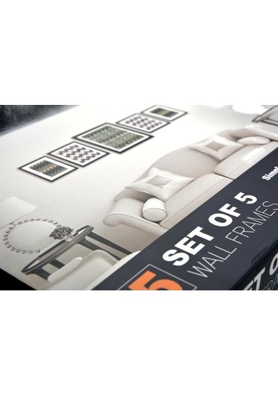 Dekoratif 5 Li Set Mdf Ahşap Çerçeve
