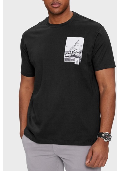 Paul & Shark Erkek T Shirt 24411064 011 Siyah SIYAH Siyah