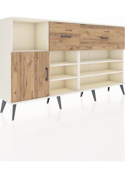 Arges Konsol 6 Raflı 2 Çekmeceli Tek Kapaklı 176x30x99 Aytaşı-çam Atlas Çam - Aytası Arges Konsol 6 Raflı 2 Çekmeceli Tek Kapaklı 176x30x99 Aytaşı-çam Atlas Çam - Aytası