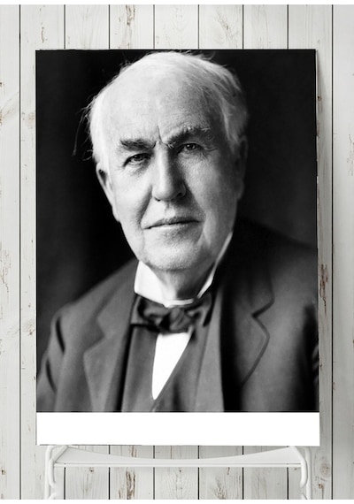 Thomas Edison Bilimsel Poster
