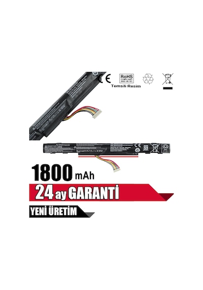 Ozturkbulent Acer Uyumlu Aspire E5-573G-59U9 N15Q1 Al15A32 Batarya Pil