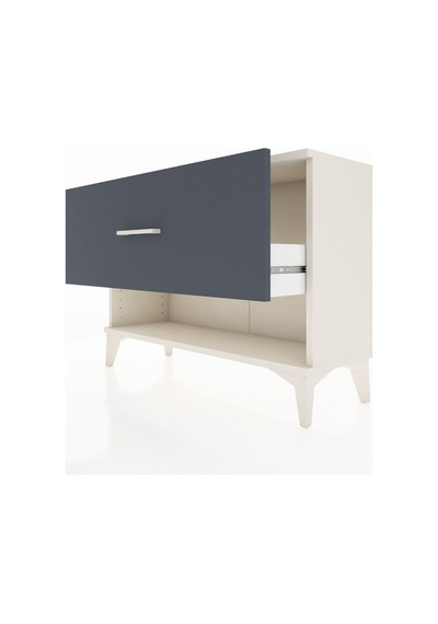 Arges Şifonyer Tek Çekmeceli 88x30x64 Aytaşı-antrasit Aytaşı