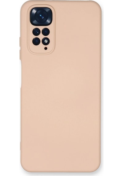 Uryport Xiaomi Redmi Note 11 Kılıf Nano İçi Kadife Silikon - Pudra