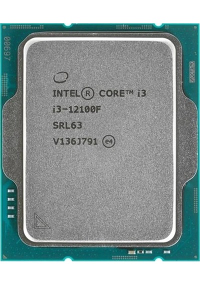 Intel Core İ3 12100f Tray 3.3 Ghz 4 Çekirdek 12mb Cache Lga1700 Soket 10nm Kutusuz İşlemci