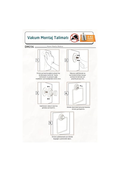 Teknotel Banyo Havlu Askısı Havluluk Krom Dm234 Krom