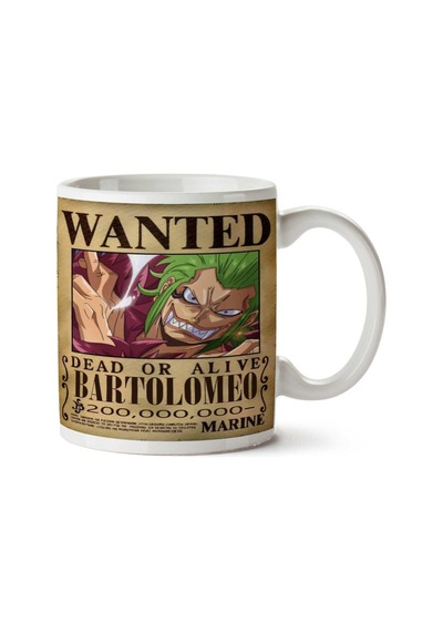 Wanted Bartolomeo Anime Aranıyor İki Tarafı Baskılı Kupa Bardak Çok Renkli