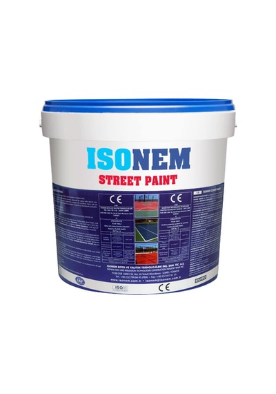 Isonem Street Paint Su Bazlı Zemin Kaplaması 5 Kg.kort Yeşili