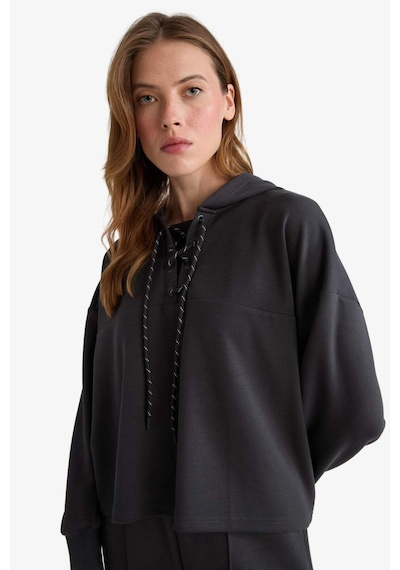 Defacto Modal Bağlama Detaylı Sweatshirt-fall İn Love Loungewear G0002ax25wnar210 Antrasit