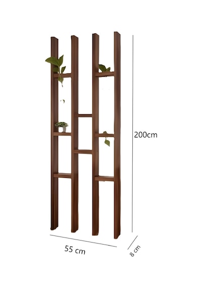 Ahşap Trend Seperatör Paravan Raflı 55x200 Cm
