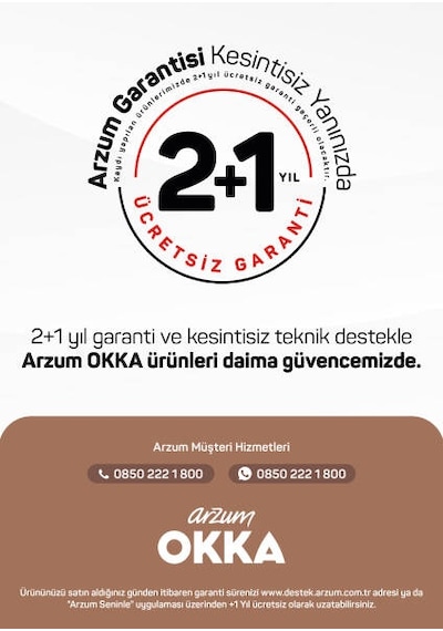 Arzum OK004 Okka Minio Türk Kahvesi Makinesi Taşma Önleyici Sistem 4 Fincan Kapasiteli