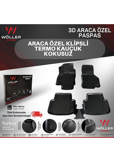Peugeot 2008 Paspas 2013 2019 Arası 3D Havuzlu Wöller Paspas Peugeot 2008 Paspas 2013 2019 Arası 3D Havuzlu Wöller Paspas