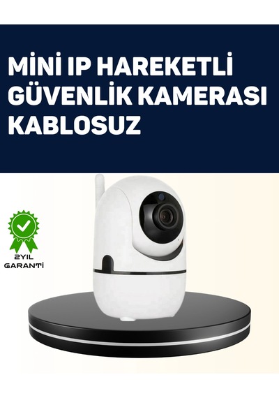 Mey İthalat Yüksek Çözünürlüklü Hareket Takipli Kablosuz Güvenlik Kamerası 1080p, Gece Görüşlü