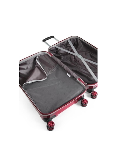 Ççs London 5226 Orta Boy Valiz Bordo Beyaz