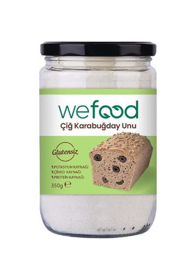 Wefood Glutensiz Çiğ Karabuğday Unu 350 G - 5 Adet Tarı