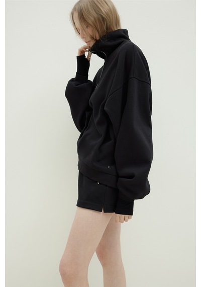 Suud Collection Siyah Low Oversize Sweatshirt