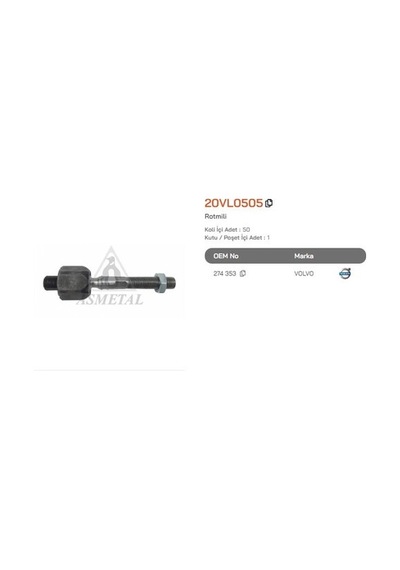Asmetal 20vl0505 Rot Mili Xc90 02 Xc70 00 V70 96 S80 98 S60 00 30329430