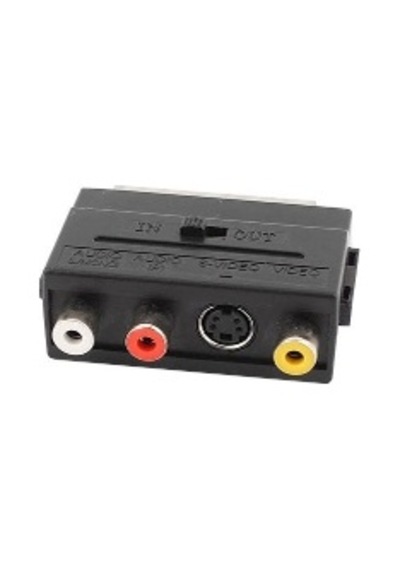 Svideo Scart Çevirici Scart Svideo Çevirici Çift Yönlü Scart Başlık S-video Scart Adaptör