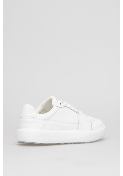 Lufian 112230251 Mateas Erkek Hakiki Deri Klasik Sneaker Beyaz Beyaz