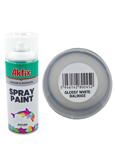 Akfix Parlak Beyaz Sprey Boya 400 Ml 1 Adet