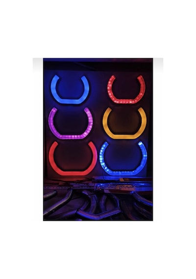 U Tipi Kumandalı Rgb Angel Eye 100mm 2 Adet