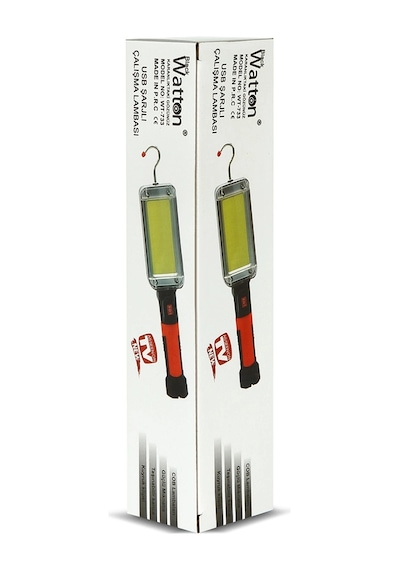 Usb Şarjlı Oto Tamirci Çalışma Lambası Watton Wt-733 Renkli