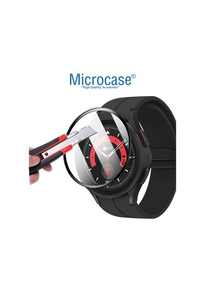 Samsung Uyumlu Galaxy Watch 5 Pro Tam Kaplayan Ekran Koruma 3D Film