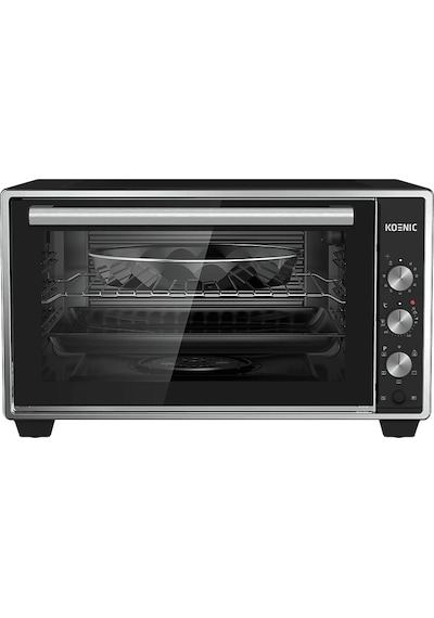 Koenic KMO 509026 50 L 1400 W 6 Fonksiyonlu Dikey Piliç Çevirmeli Buhar Destekli Pişirmeli Izgara Fonksiyonlu Mini Fırın