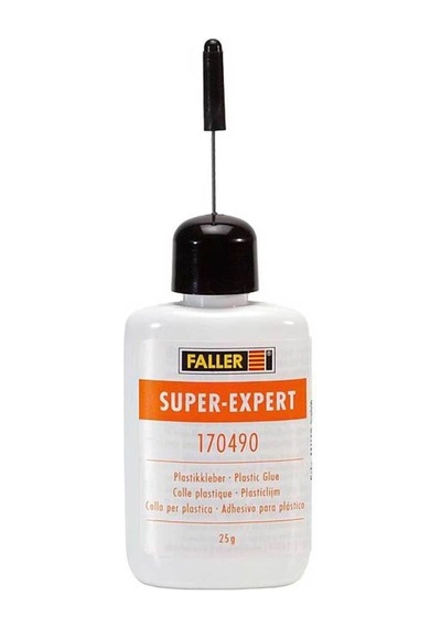 Faller 170490 İğne Uclu, Hızlı Kuruyan Plastik Yapıştırıcısı, 25 Gram