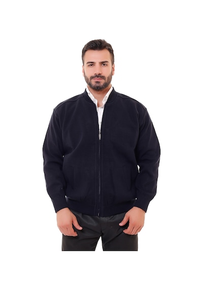 Bawcompany Erkek Lacivert Astarlı Çelik Örgü Hırka