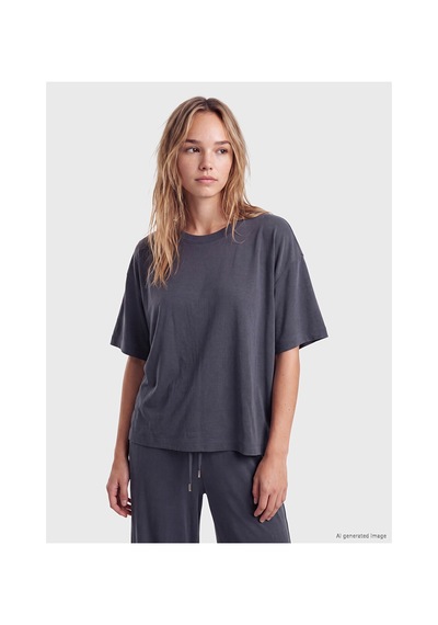 Lcw Dream Antrasit Bisiklet Yaka Kadın Pijama Takımı