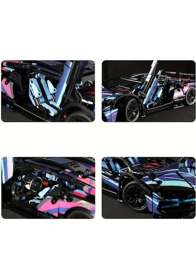 1280 Parça Cyberpunk Mor Cool 1:14 Ölçekli Spor Araba Yapı Blokları Seti 3d Montaj Modeli Kiti, Gençler & Yetişkinler İçin Mükemmel Hediye 14+ Yaş 1280 Parça Cyberpunk Mor Cool 1:14 Ölçekli Spor Araba Yapı Blokları Seti 3d Montaj Modeli Kiti, Gençler & Yetişkinler İçin Mükemmel Hediye 14+ Yaş