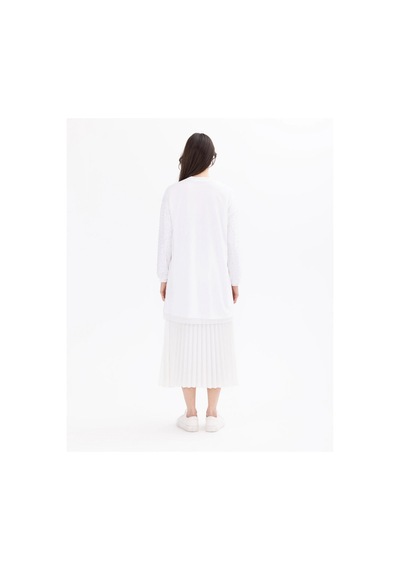 Scl Kadın Oversize Uzun Kol Midi Tunik - Minimalist Tasarım