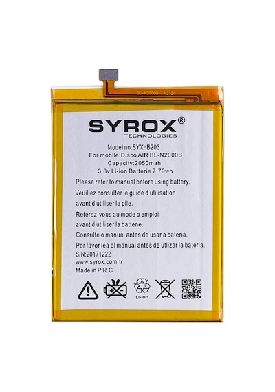 Syrox General Mobile Discovery Air Batarya 2050 Mah  B203