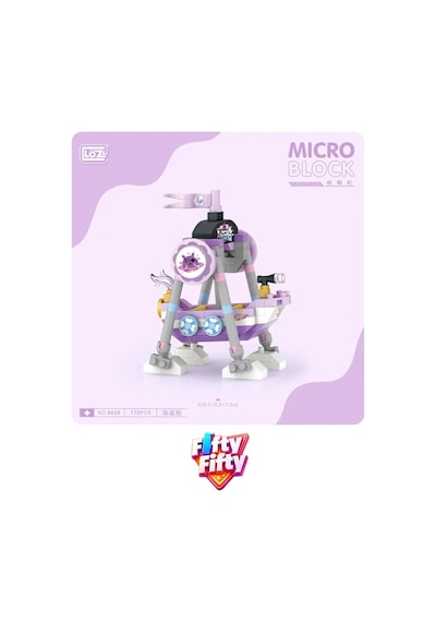 Loz Micro Block 4'lü Lunapark Seti 4 Farklı Model Dekoratif Oyuncak Yapım Seti Yapı Blok Seti