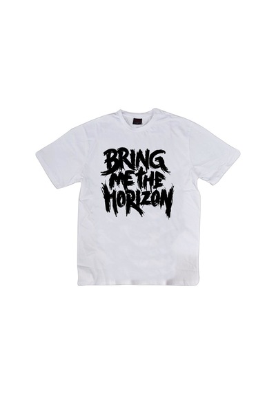 Bring Me The Horizon Baskılı Unisex %100 Pamuk Beyaz T-shirt Beyaz